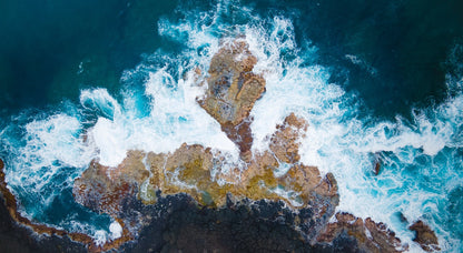 Turbulent Rock Outcrop