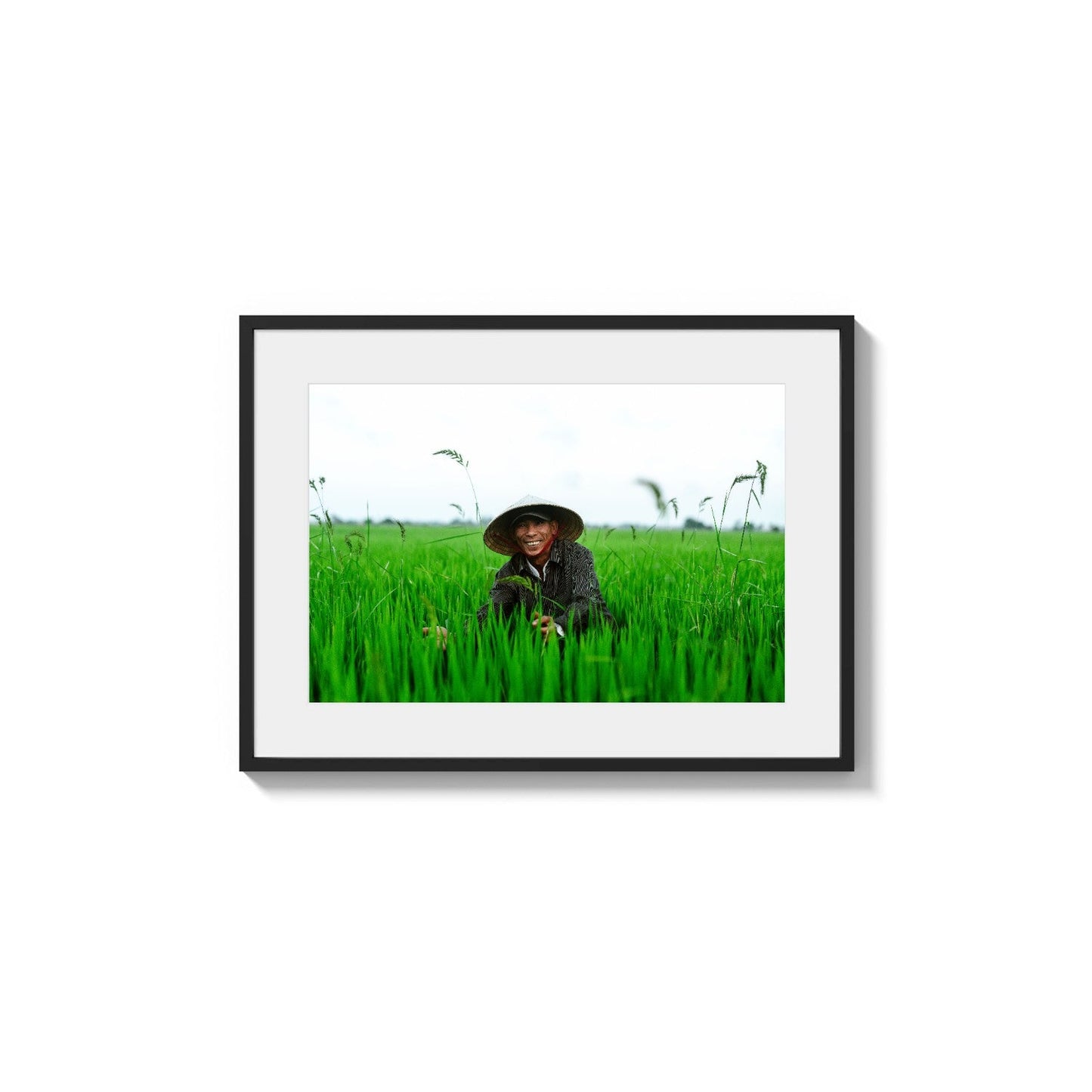 Worker in Vegetation