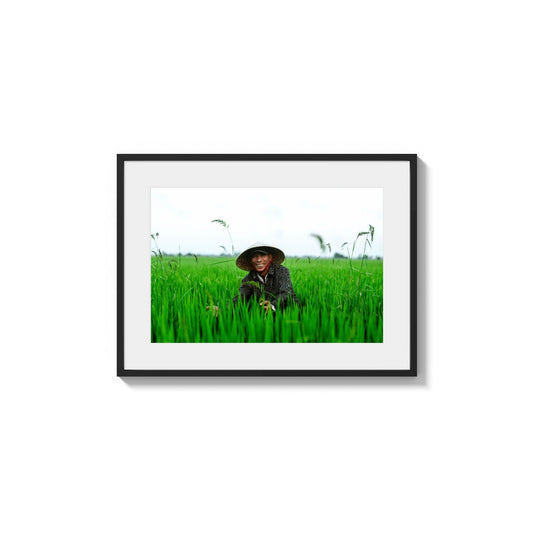 Worker in Vegetation